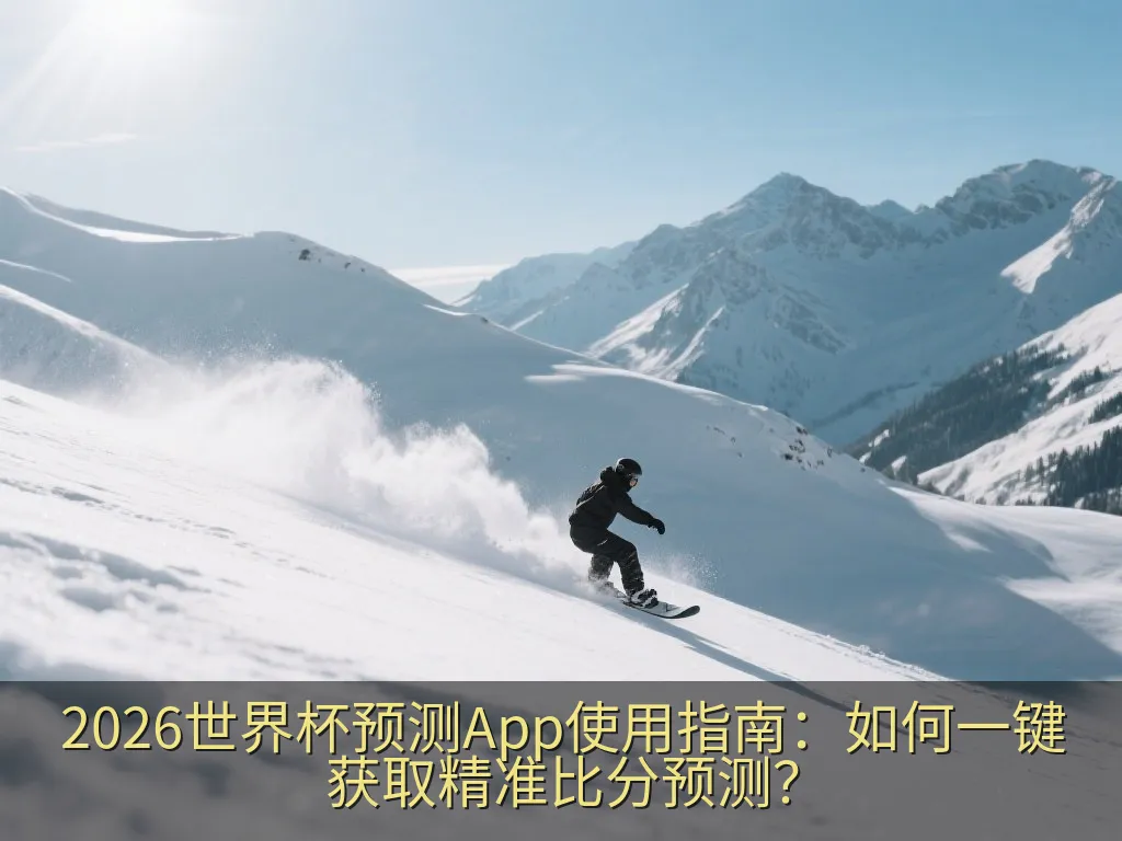 2026世界杯预测App使用指南：如何一键获取精准比分预测？
